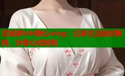 涩视频444糖心vlog：记录生活美好瞬间，分享心动时刻