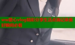 ww糖心vlog精彩分享生活点滴记录美好瞬间必看