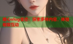 糖心vlog变态：探索多样内容，体验极致互动