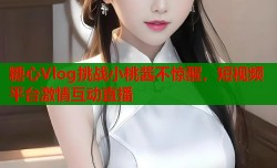 糖心Vlog挑战小桃酱不惊醒，短视频平台激情互动直播
