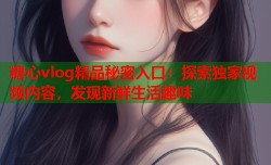 糖心vlog精品秘密入口：探索独家视频内容，发现新鲜生活趣味