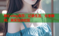 糖心vlog真百：记录生活，分享瞬间，真实互动社区
