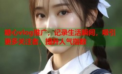 糖心vlog推广，记录生活瞬间，吸引更多关注者，提升人气指数