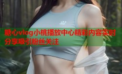 糖心vlog小桃播放中心精彩内容实时分享吸引粉丝关注