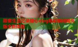 甜蜜生活记录糖心vlog精彩瞬间网页版全新体验