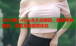 2023糖心vlog永久兑换码，解锁专属福利，享受无限视频体验