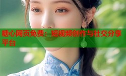 糖心网页免费：短视频创作与社交分享平台