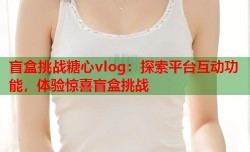 盲盒挑战糖心vlog：探索平台互动功能，体验惊喜盲盒挑战