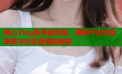 糖心Vlog账号被封禁，揭秘平台内容审核与社区管理的秘密