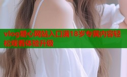 vlog糖心网站入口满18岁专属内容轻松观看体验升级