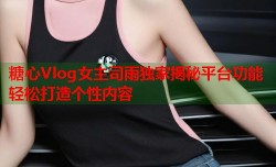 糖心Vlog女主司雨独家揭秘平台功能轻松打造个性内容