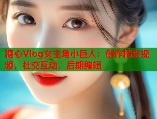 糖心Vlog女主角小巨人：创作精彩视频，社交互动，后期编辑  第1张