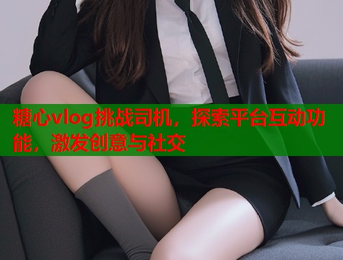 糖心vlog挑战司机，探索平台互动功能，激发创意与社交  第1张