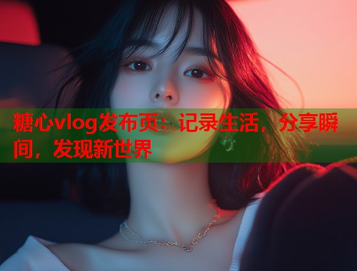 糖心vlog发布页：记录生活，分享瞬间，发现新世界  第1张