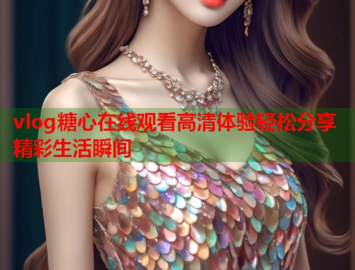 vlog糖心在线观看高清体验轻松分享精彩生活瞬间  第1张
