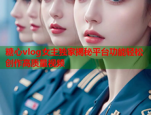 糖心vlog女主独家揭秘平台功能轻松创作高质量视频  第1张