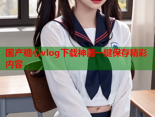 国产糖心vlog下载神器一键保存精彩内容  第1张