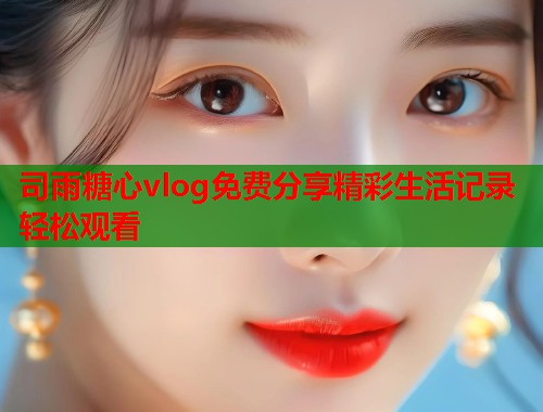 司雨糖心vlog免费分享精彩生活记录轻松观看  第1张