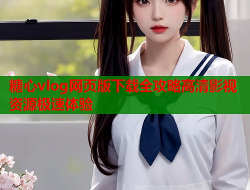 糖心vlog网页版下载全攻略高清影视资源极速体验  第1张